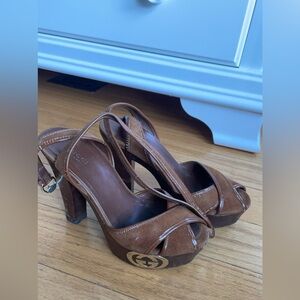 Gucci Suede Platform Heels